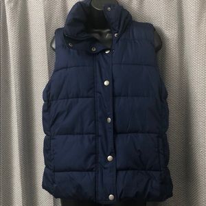 Old navy blue puffy vest